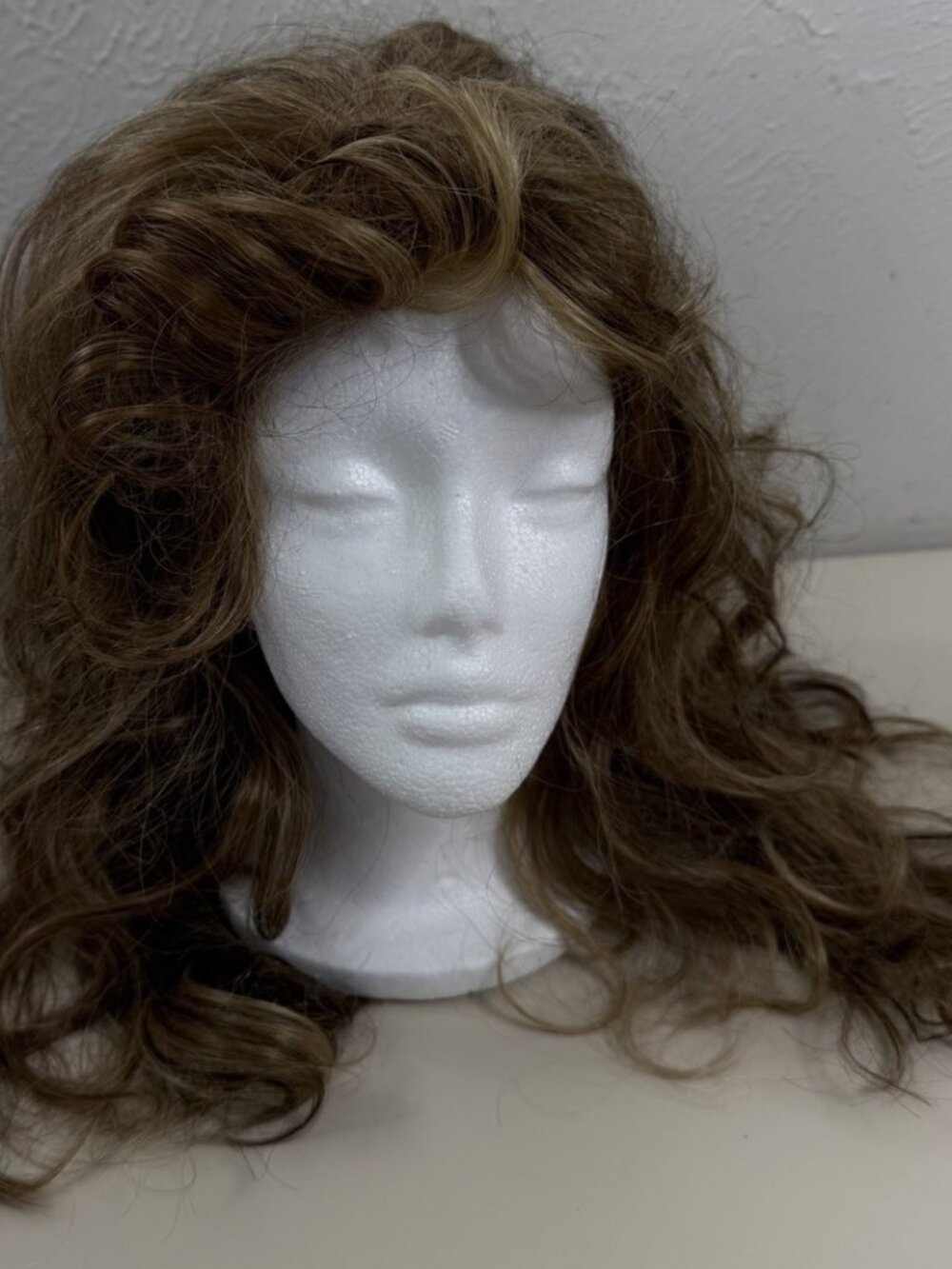 Paula Young Gayle-A3538 Long Brown Wavy Wig-Made In Japan GUC
